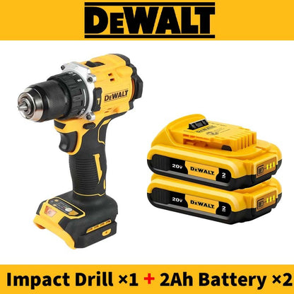 Furadeira de Impacto DeWalt 20V Original DCD805 Brushless Hummer Furadeira Elétrica Compacta Parafusadeira Ferramenta Elétrica Combo com Bateria