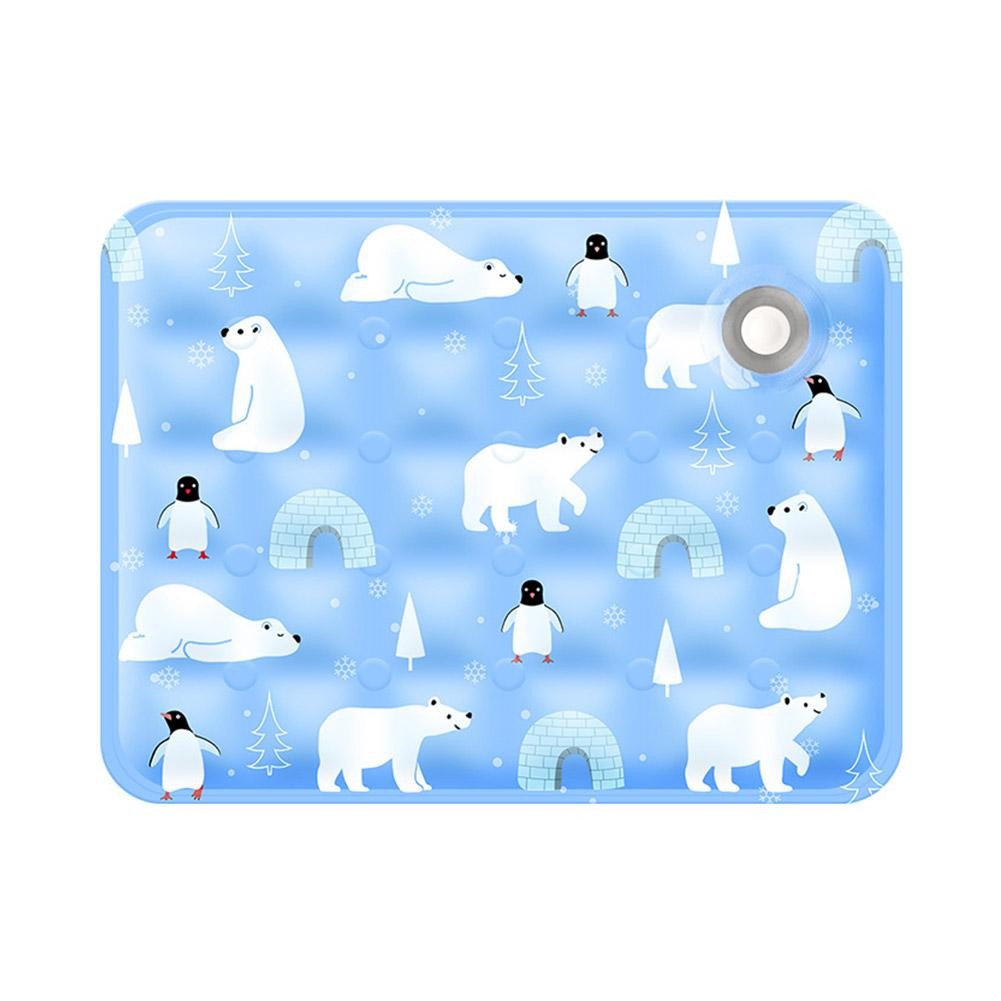 Tapete Gelado para Animais de Estimação Tapete de Gelo de Verão Pó de Cristal de Gelo Seco Injeção de Água Tapete Fresco para Cães e Gatos Suprimentos de Verão para Animais de Estimação