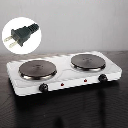 110/220V Electric Burner Hotplate Coffee Heating Stove 2 Pots Heater Induction Cooker Stove Furnace Adjustable Temperature 2000W