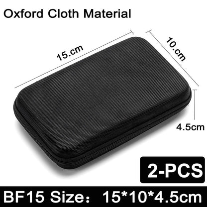 Earphone Data Storage Bag Oval Square Rectangle Cable Organizer Bags Mini Zipper Pouch Tech Gadgets Portable Charger U Disk Case