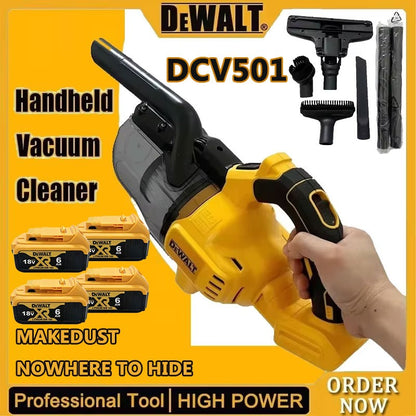 DEWALT DCV501 Aspirador de Mão a Seco Portátil Sem Fio Automotivo para Carro, Casa, Animais de Estimação