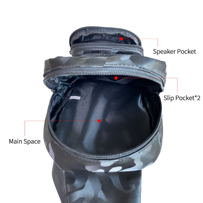 Wireless Bluetooth Speaker Bag Chest Bag for Men Crossbody Bag Waist Bag Hifi Sound Quality Cycling Music Bag Back to School Bag