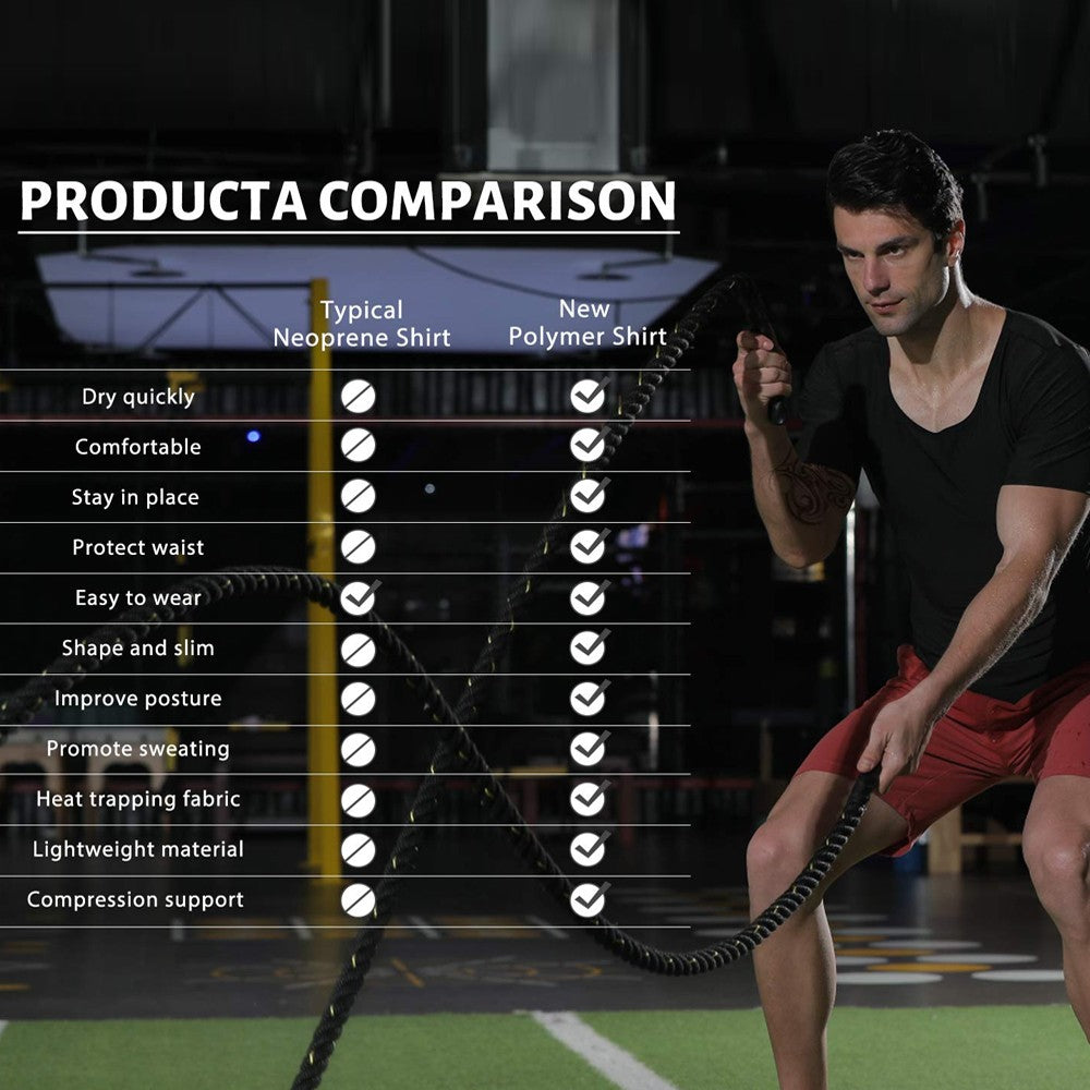 1PC Unisex Sauna Suit Short Sleeve Sweat Shirt Workout Vest for Gym Sport Fitness Body Shaper Slimming Top for Men And Women