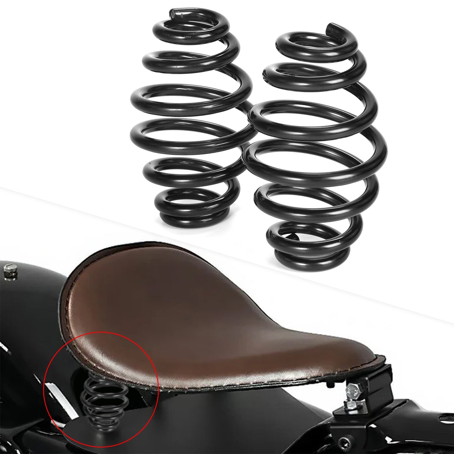 Assento Solo Selim Assento com Mola para Harley Dyna Fatboy Sportster Softail XL1200 XL883 Bobber Chopper XL 883 1200