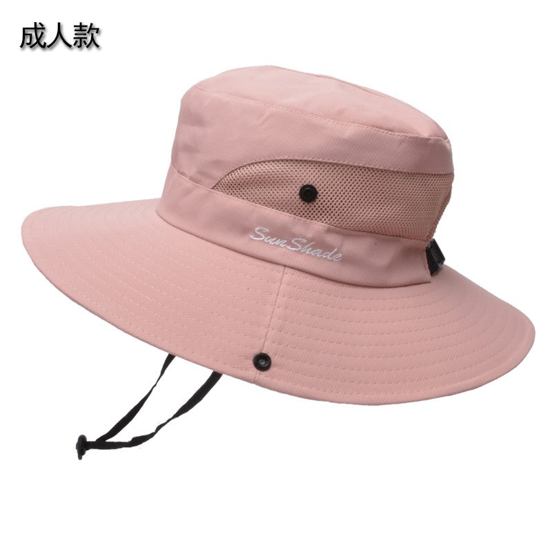 Women Ponytail Fisherman Hat Waterproof Sun Cap Pure Color Outdoor Travel Fishing Climbing Hiking Large Brim Bucket Hat undefine