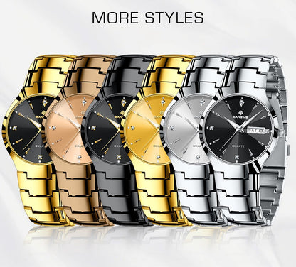 BANGWEI 2026 NEW Women's Watch Fashion Waterproof Luminous Elegant Weekly Calendar Exquisite women's quartz wrist watch reloj