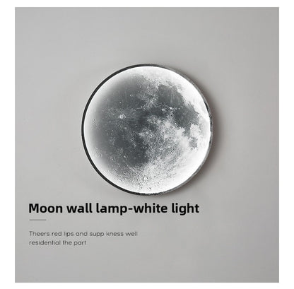 Modern LED Lunar Wall Lamp, Planetary Elegant Design Ceiling Lamp for Bedroom, Living Room Decor