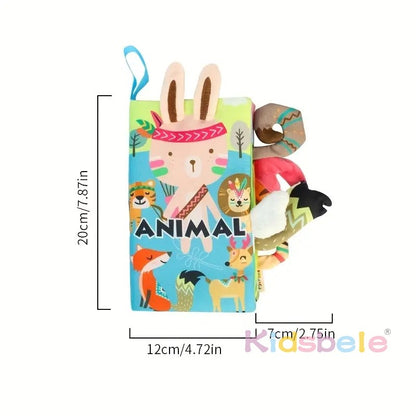 Soft Baby Books 0-6 Months Infants Toy 0 to 12 Months Crinkle Cloth Books For Newborns Stroller Toys Tummy Time  Sensory Toys