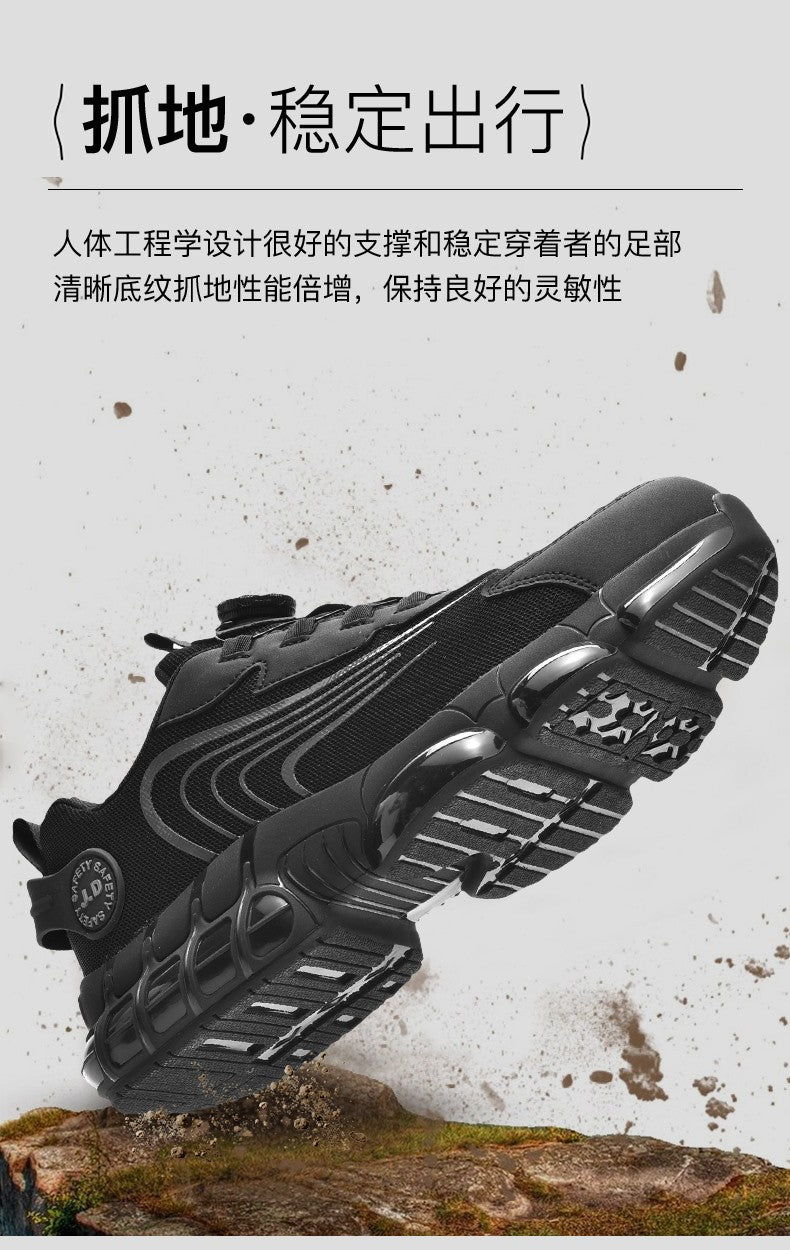 Men's Military Tactical Boots Army Boots Men Side Zipper Military Boots Men Anti-Slip Ankle Boots Work Safety Shoes Hiking Shoe