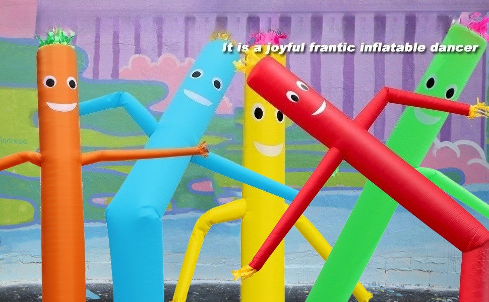 10-20ft Spooky Air Puppet Dancer Inflatable Wave Tube Wacky Wave Dancing Tube for Men Business Promotional Halloween Advertising