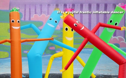 10-20ft Spooky Air Puppet Dancer Inflatable Wave Tube Wacky Wave Dancing Tube for Men Business Promotional Halloween Advertising