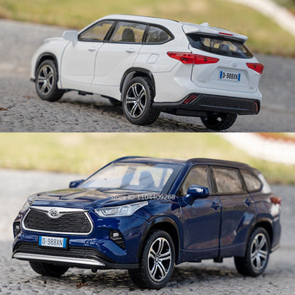 1:32 Scale Highlander GR86 Sports Car Model Toy Metal Diecast Pull Back Veículo em Miniatura Som Luz Modelos Coleção Presente Menino
