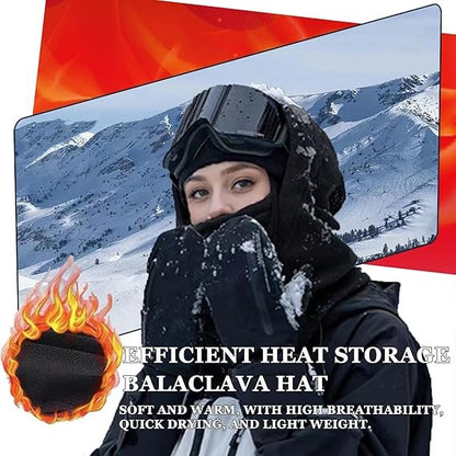 Balaclava Mask Men women warm ski mask Outdoor bicycle windproof and warm hat Knitted hood Windproof Mask with Drawstring
