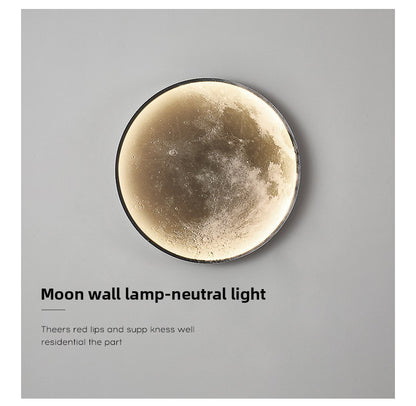 Modern LED Lunar Wall Lamp, Planetary Elegant Design Ceiling Lamp for Bedroom, Living Room Decor