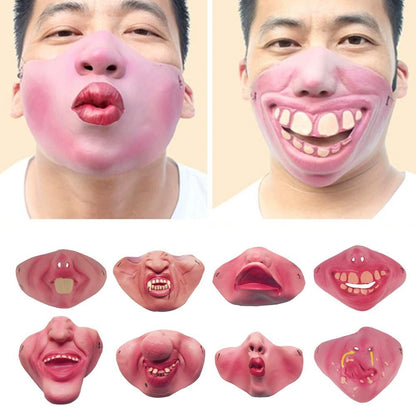 2026 New Funny Adult Party Mask Latex Clown Cosplay Hallowmas Party Decor Half Face Horrible Scary Mask Party Decoration Supplie