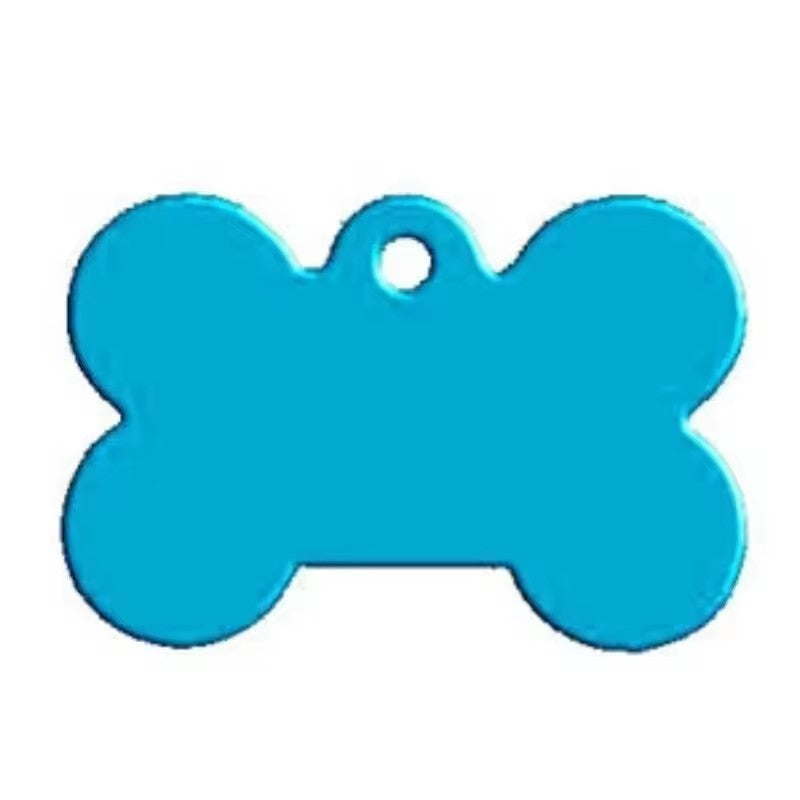 Aluminum Alloy Pet ID Tags 10Pcs Bone Shaped Blank Engraved Dog Cat Name Phone Number Identification Card Tags