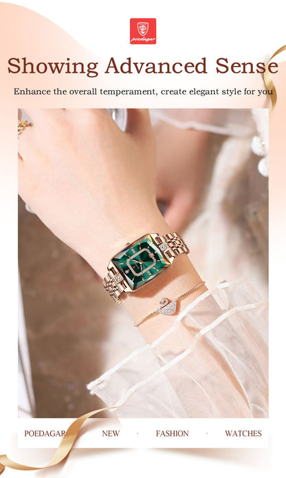 POEDAGAR Luxury Brand Ladies Wristwatch Waterproof Stainless Steel Date Women Watch Casual Fashion Quartz Women’s Watches Reloj