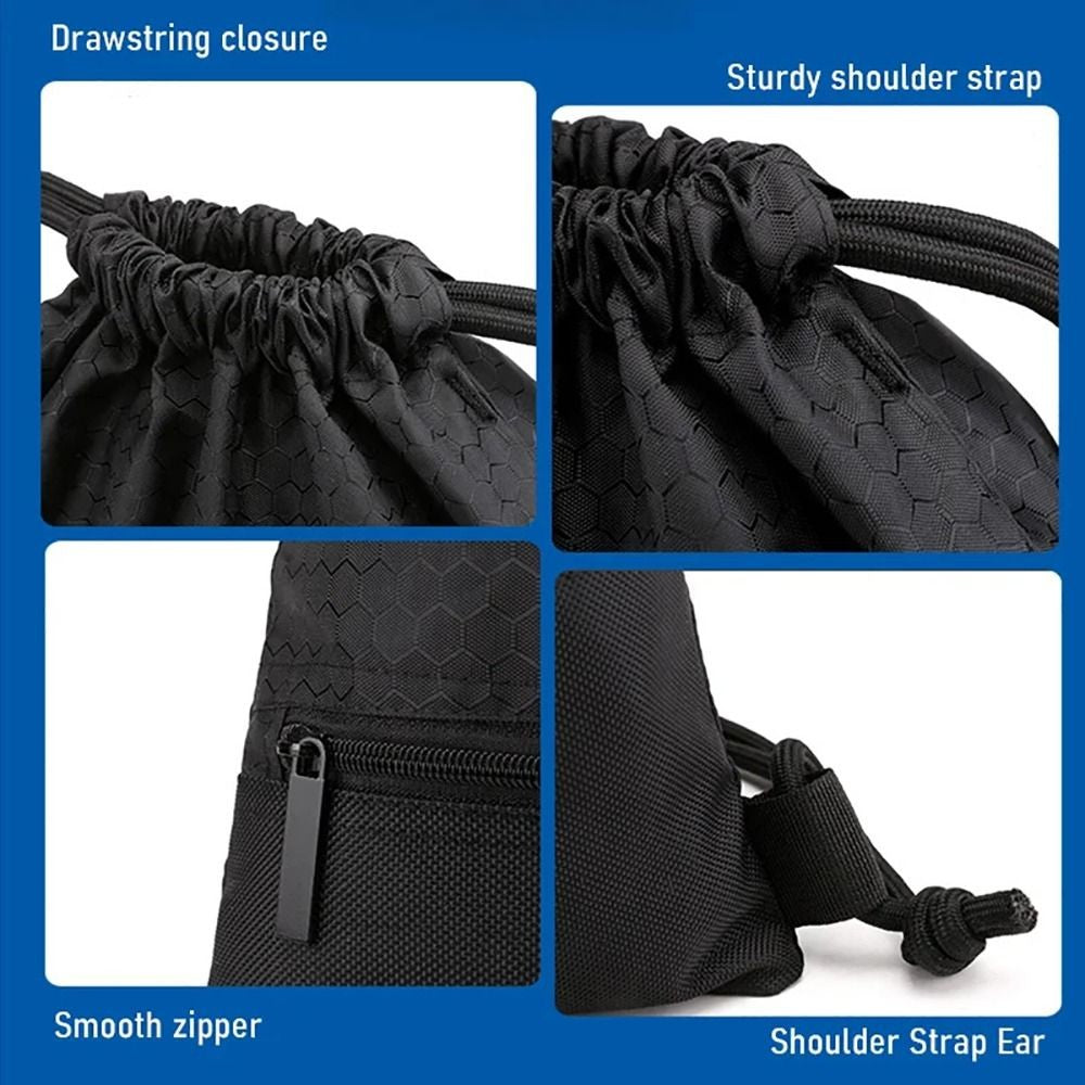 1Pc Foldable Waterproof Gym Bag Fitness Backpack Drawstring Shop Pocket Hiking Camping Beach Swimming Men Women Sports Bags