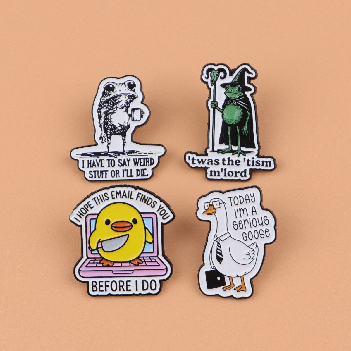 MEMENTO MORI Lapel Pins for Backpack Enamel Pin Cool Men Women Brooch for Clothes Briefcase Badges Jewelry Accessories