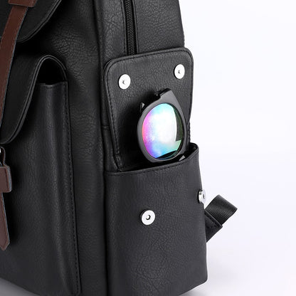 2023 Men Backpack PU Leather Bagpack Large Laptop Backpacks Male Mochilas Black Schoolbag For Teenagers Boys Brown Sac A Dos