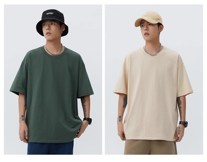 Fast Shipping T-Shirts Men Male Tee Shirts Summer Cotton Basic Under Wear Tshirts Boy Plus Size 4XL 5XL Man Clothing Solid Tops