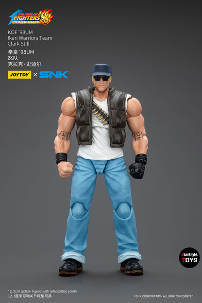 ?JOYTOY?1/18 Action Figure SNK KOF'98UM Ikari Warriors Team Clark Still Model Toy Gifts