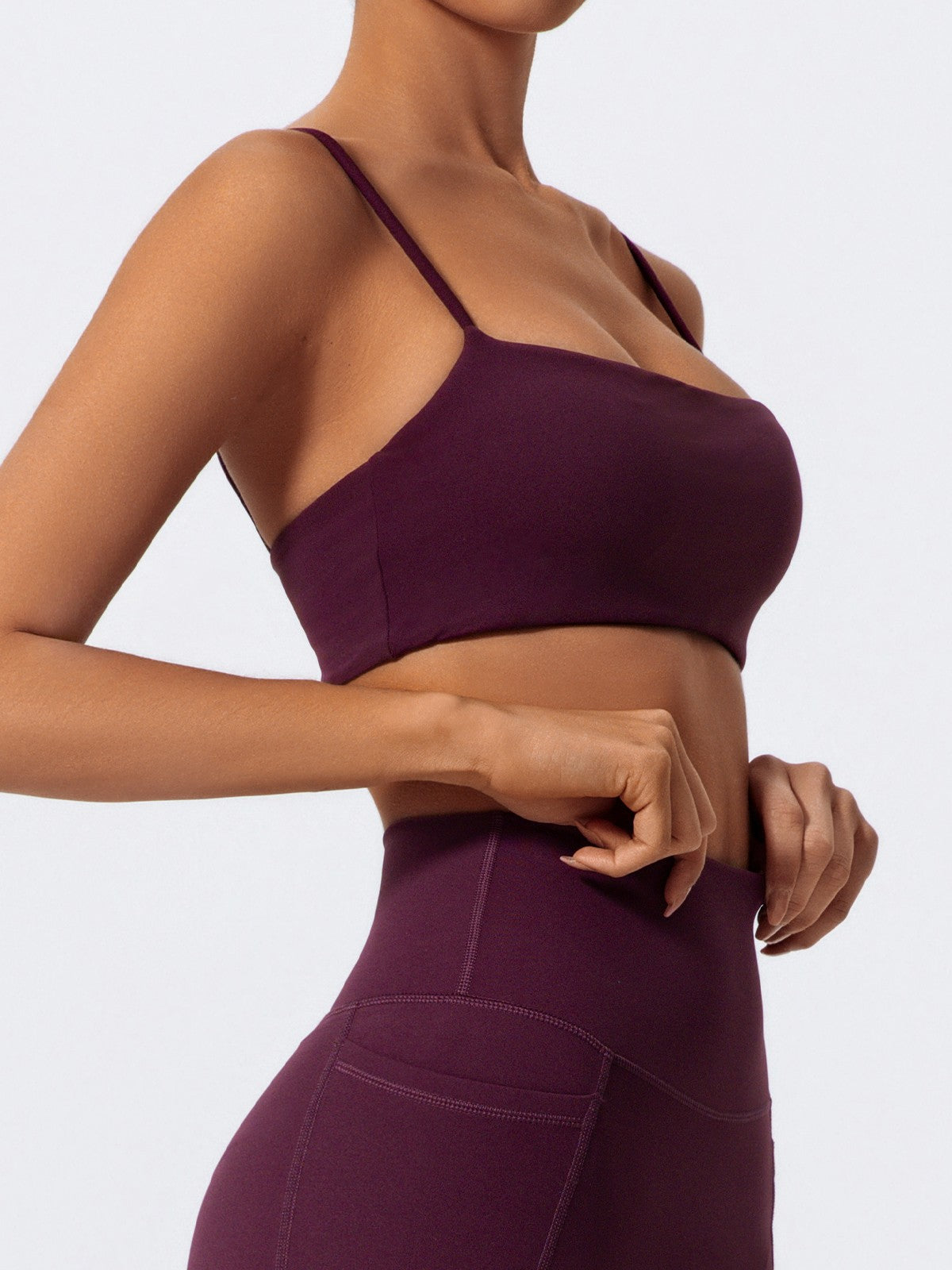 Ctenkevet Sling Yoga Bra Women Gym Workout Push Up Brassiere Female Outdoors Sports Underwear Women Fitness Shockproof Crop Top