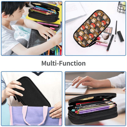 Desenho Animado Harries Filme P-Potters Magic World Estojo de Lápis Caneta Suporte Bolsas Estudante Material Escolar Necessaire Estojo de Lápis