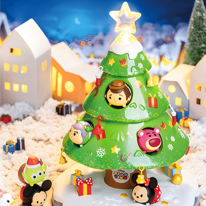 Disney Tsum Tsum Árvore de Natal Mickey Woody Buzz Pato Donald Alien Bonecos de Ação Mini Bonecas Brinquedos Infantis Modelo para Presente de Crianças