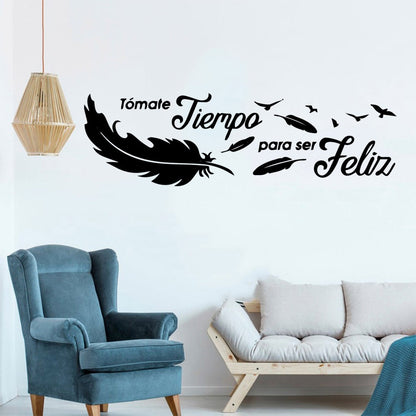 1 pc new Spanish sentence Wall Sticker Removable Wall Stickers Diy Wallpaper For Baby's Rooms Removable Decor Wall Decals