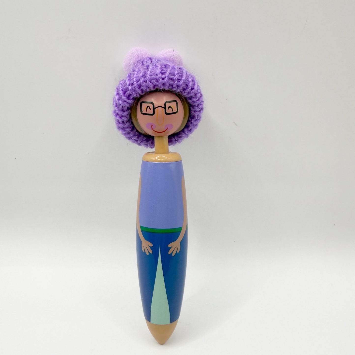 Christmas Doll Ballpoint Pen, Cute Cartoon Gel Pen 0.5mm Blue Ink, Suitable for Business Home or Office Supplies.