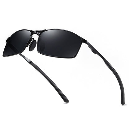 Óculos de Sol Polarizados com Armação de Metal e Lentes Fotocromáticas, Visão Noturna, Adequados para Esportes, Ciclismo, Pesca, Condução e Acampamento