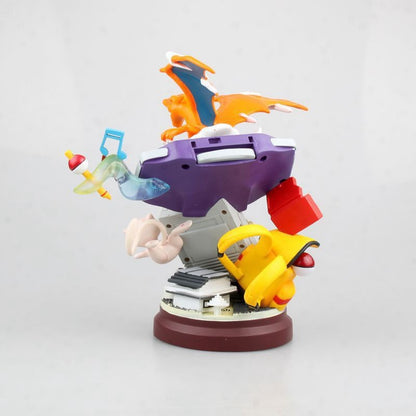 Boneco Grande Pokémon de 20cm Pikachu Charizard Mewtwo, Modelo Colecionável Anime para Decoração de Casa, Exposição, Presente