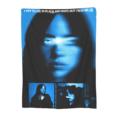 Manta de Lã Hit Me Hard And Soft Merch Billie Macia e Aconchegante para Carro e Quilt