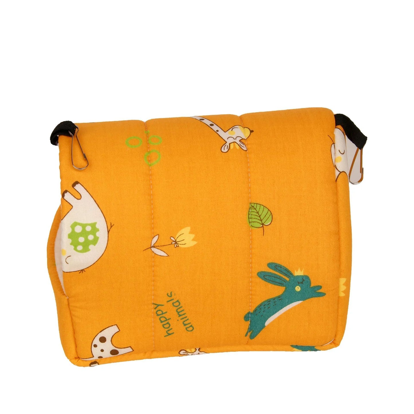 1 peça Cama de pássaro com estampa fofa Mini gaiola Coelho Esquilo Tapete Porquinho-da-índia Ninho Casa de hamster Cama de dormir para animais pequenos Gaiola suspensa para animais de estima