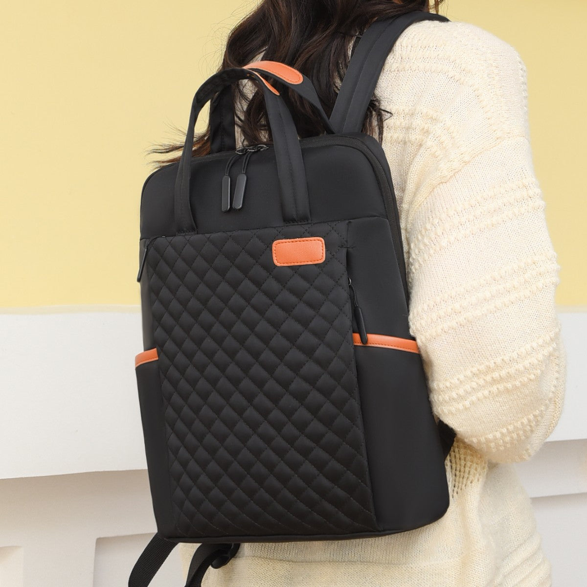 Mochila Coreana Mommy Bag, Mochila Simples de Nylon de Grande Capacidade para Universitários Masculinos e Femininos, Bolsa para Laptop, Mochila de Viagem, Bolsa para Conferências de Embarque