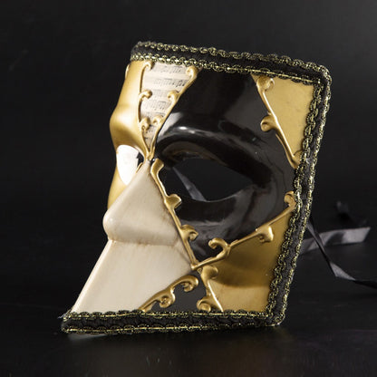 Full Face Masquerade Mask Performance Venetian Masks Classic Luxury Men's Carnival Mask for Party Event Decor