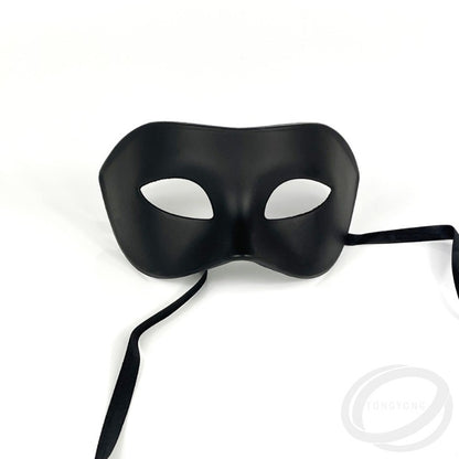 Elegant Black Masquerade Mask Set Perfect for Venetian Party Mardi Gras and Halloween Celebrations 1pcs