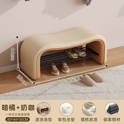 stool can be sat at the door of the home shoe stool shoe rack is integrated wave entry stool enters the door