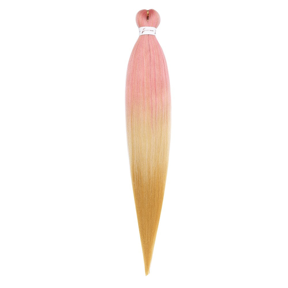 Cabelo Sintético Trançado Pré-esticado Profissional Sem Coceira Fibra Que Sela Em Água Quente 30'' Ombre Textura Yaki Extensões de Cabelo para Trança