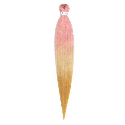 Cabelo Sintético Trançado Pré-esticado Profissional Sem Coceira Fibra Que Sela Em Água Quente 30'' Ombre Textura Yaki Extensões de Cabelo para Trança