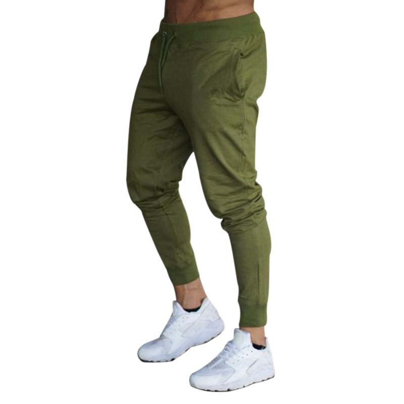 Calças Fitness Masculinas 2025 Calças de Treino Masculinas Esportivas de Cor Lisa para Academia, Calças Casuais Compridas, Calças Skinny Moletom, Calças Jogger de Agasalho