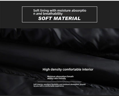 Top Grade Designer New Brand Men Parka Jacket Thick Casual Fashion Windbreaker Hooded Quilted Bubble Coats Long Mens Clothes