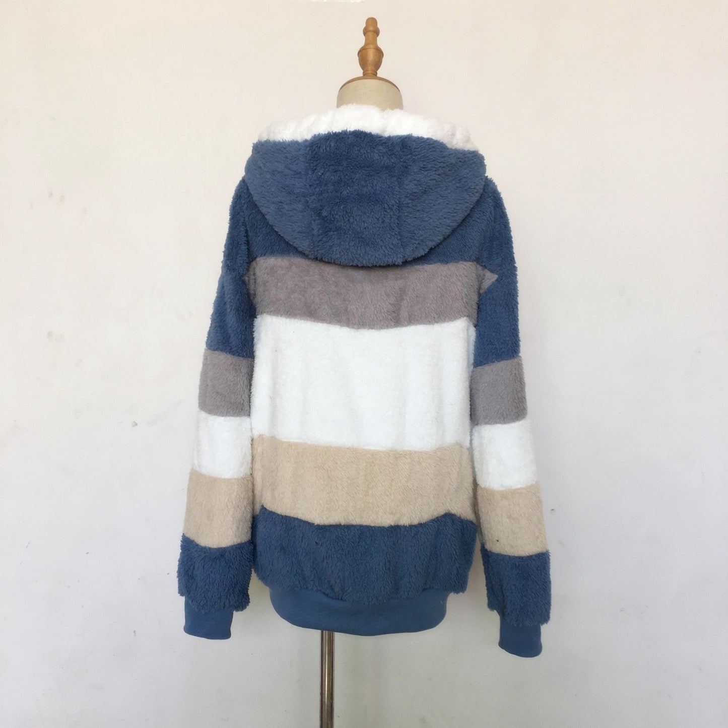 Oversized Jacket for Women 2023 New Autumn Winter Warm Plush Pocket Hooded Streetwear Loose Lady Outerwear Coat Roupas Feminina