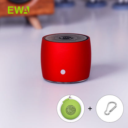 Caixa de som Bluetooth EWA A103 Mini com grave alemão para ambiente externo/interno, acampamento/bicicleta/viagem, caixa de metal, som alto