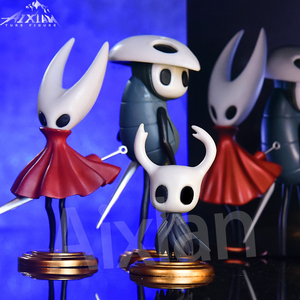 3 peças/conjunto Brinquedos Hollow Knight Anime Jogo Boneco O Cavaleiro Boneco de Ação Hornet/Quirrel Estatueta Modelo Colecionável com Caixa
