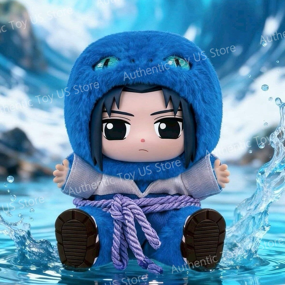 Eaki Naruto V2 Blind Box Shippuden Festa das Feras Pijama Naruto Anime Kawaii Boneco Figura Itachi Uzumaki Presentes Fofos