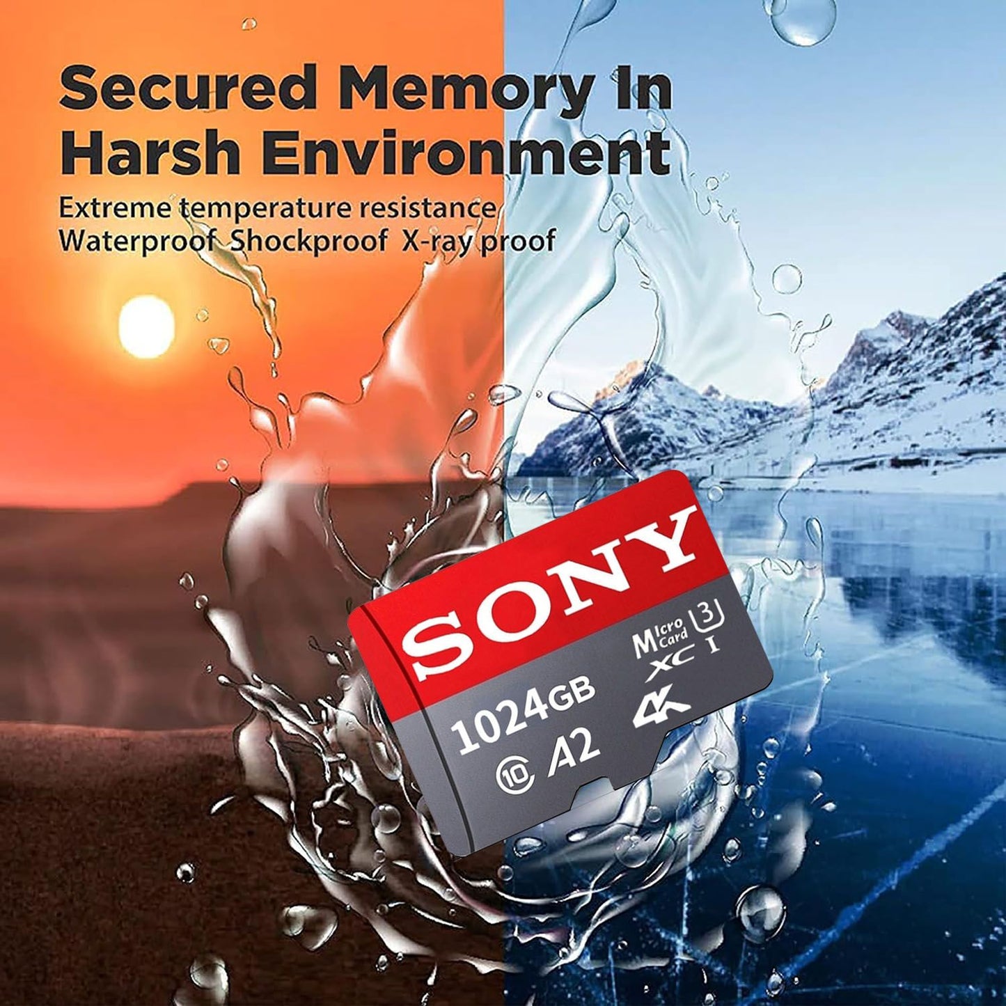 Cartão de Memória SONY SD Extreme Micro TF SD Card 1TB 512GB 128GB 256GB U3 V30 4K Full Memory Flash Cards para Telefone Computador Câmera