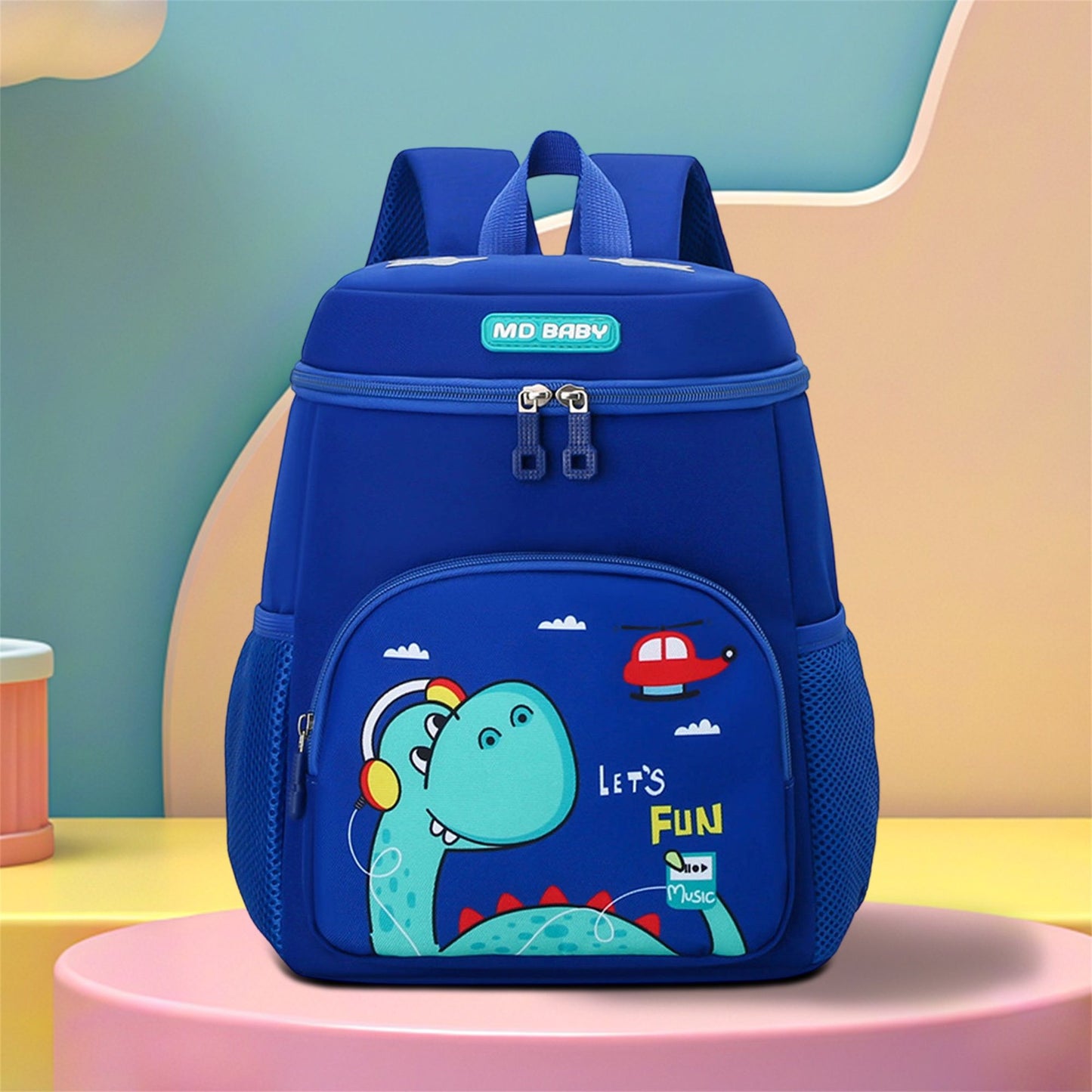 Mochila de Dinossauro Fofa para Crianças Meninos Meninas, Bolsas Escolares de Jardim de Infância para Pré-Escola de Desenho Animado