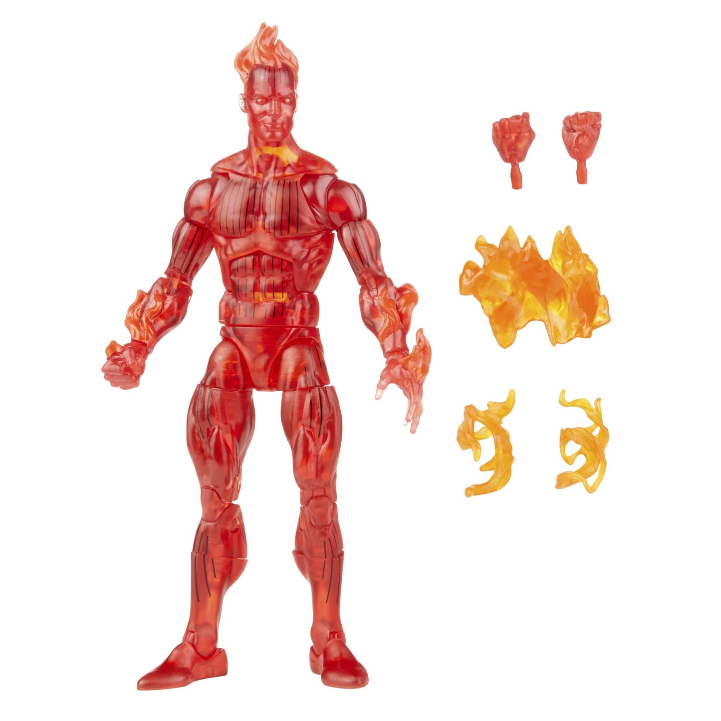 Marvel Legends Quarteto Fantástico Retro Onda O Coisa Mulher Invisível Sr. Fantástico Tocha Humana Homem Psico Boneco Articulado 6"